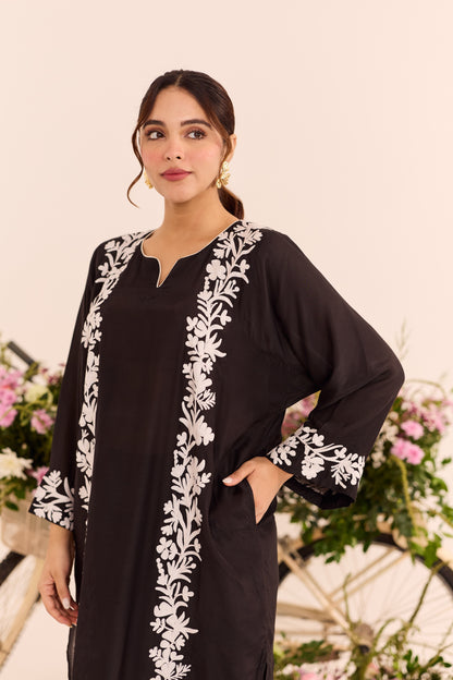 Koshur Black Pheran Set