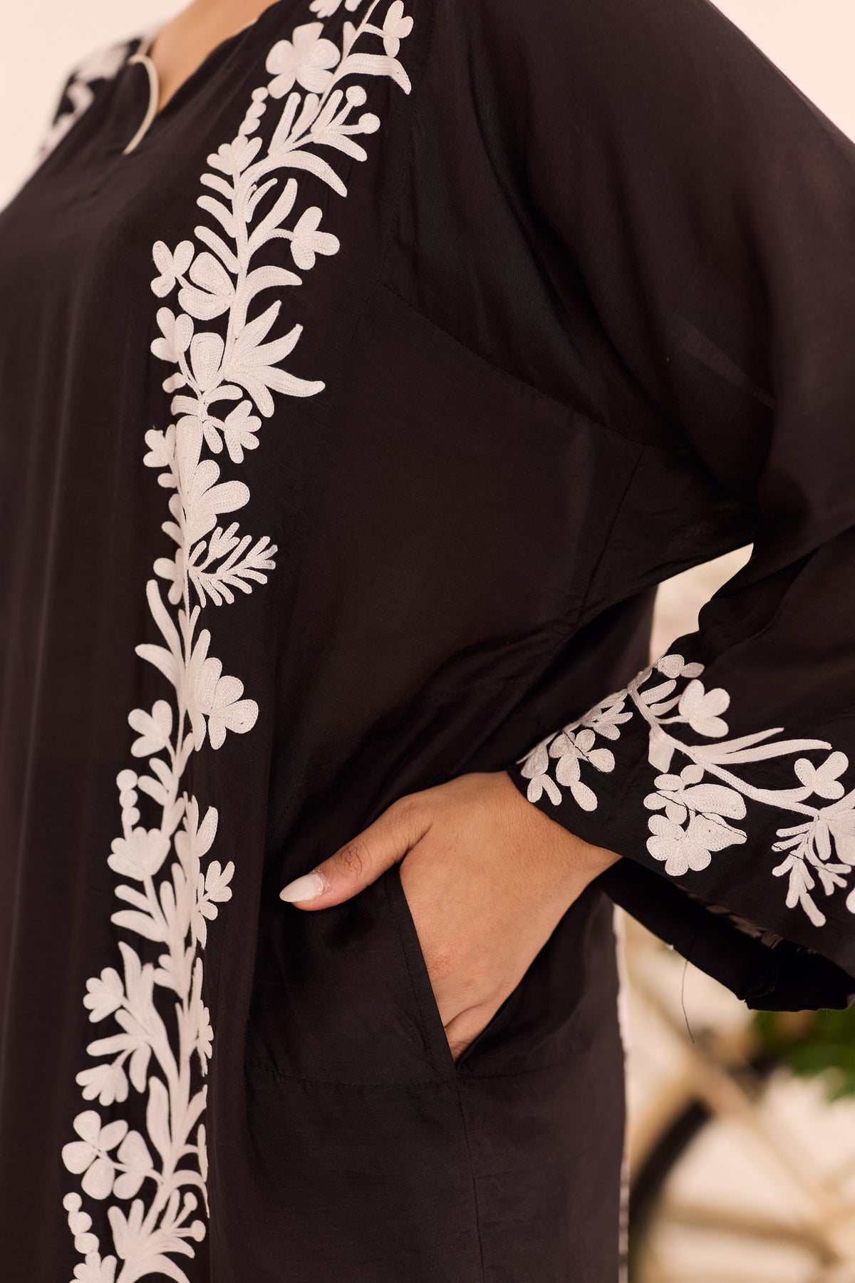Koshur Black Pheran Set