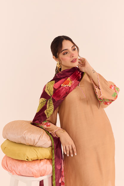 Mehr Beige Kurta Set